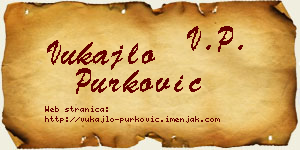Vukajlo Purković vizit kartica